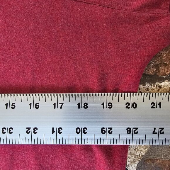 L.L.Bean Red Burgundy Long Sleeve Turtleneck Tunic Top, Soft Modal Blend, Size L - Picture 10 of 11